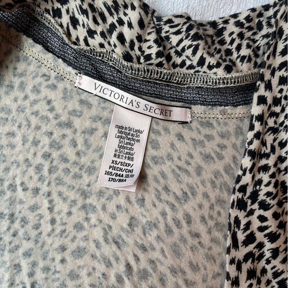 Leopard Modal Lace Trim Robe - Picture 6 of 6